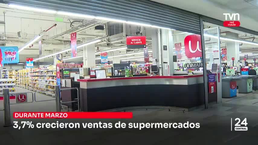 3,7% crecieron las ventas de supermercados