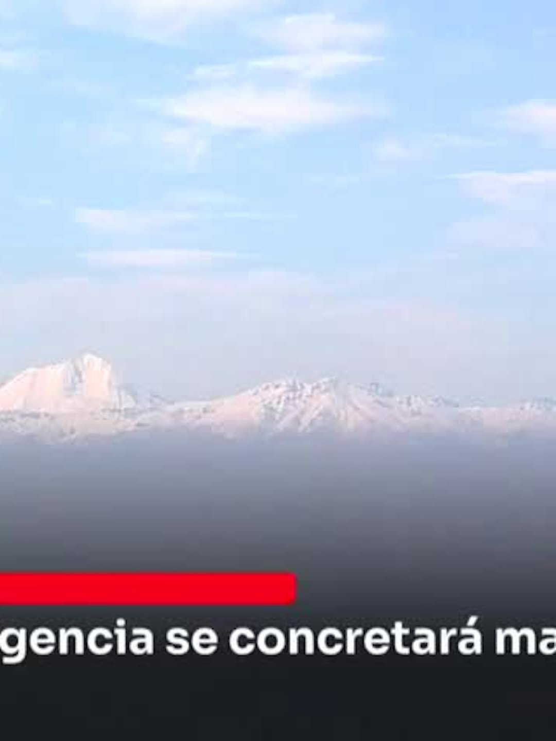 Primera emergencia se concretará mañana