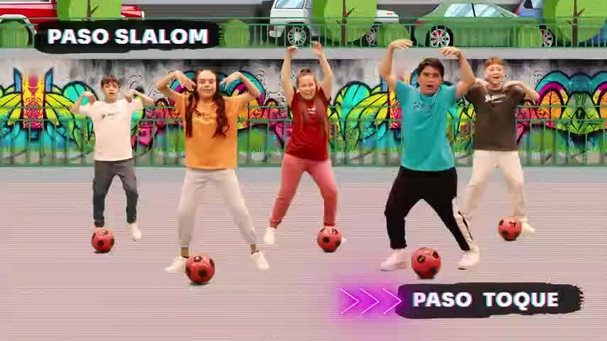 Baila Fútbol Kids en NTV: Onda y chasquido, Paso Groove, Slalom, Toque, Brasil y Finta