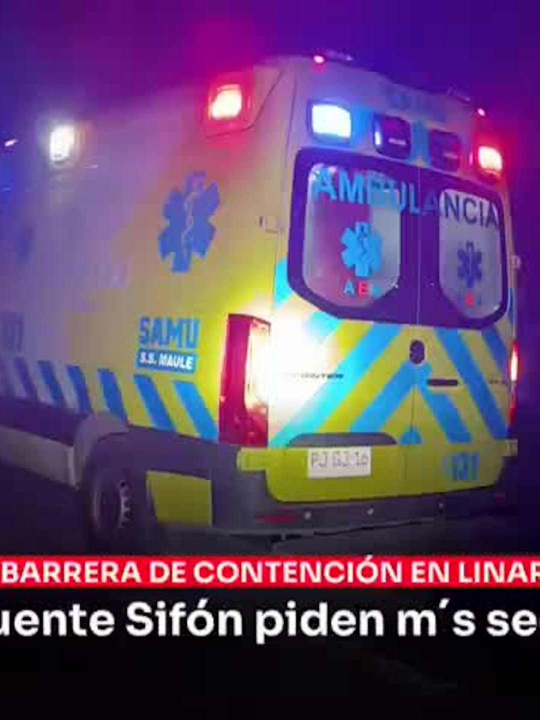 Choque de moto con barrera dejó un muerto en Linares. Vecinos piden luminarias y baches