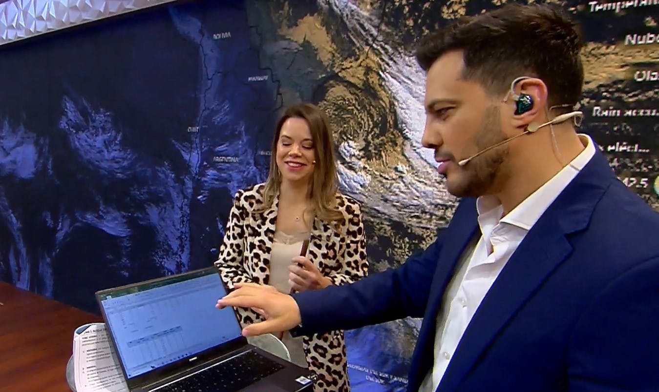 "El Yael Center": Así Yael Szewkis prepara su informe del tiempo en el "Buenos Días a Todos"