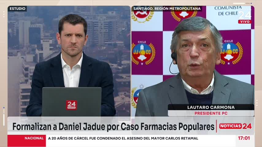 Presidente del PC y dichos de subsecretario Monsalve por apoyos a Jadue en formalización: “Yo no soy barrista de nada”