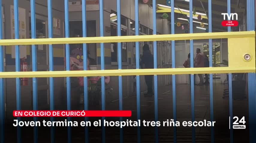 Joven termina en el hospital tras riña escolar en Curicó