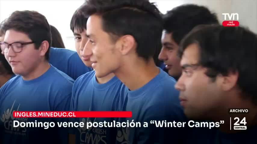 Este domingo vence postulación a "Winter Camps"