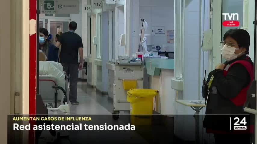 Sistema hospitalario tensionado por aumento de casos de influenza