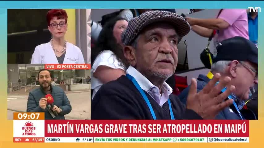 Martín Vargas se encuentra hospitalizado tras ser atropellado