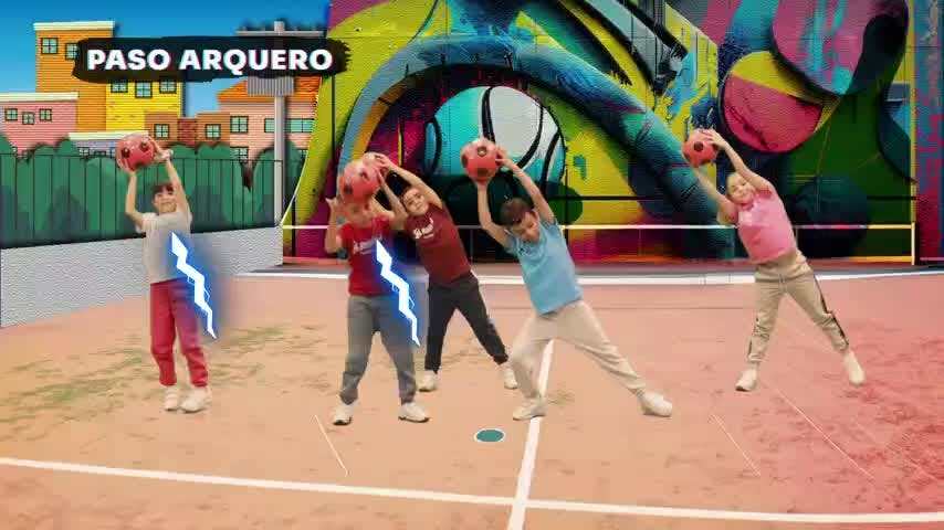 Baila Fútbol Kids en NTV: Paso toque, finta skipping, rotaciones con balón y arquero