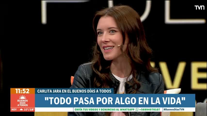 Carla Jara: "Todo pasa por algo en la vida"