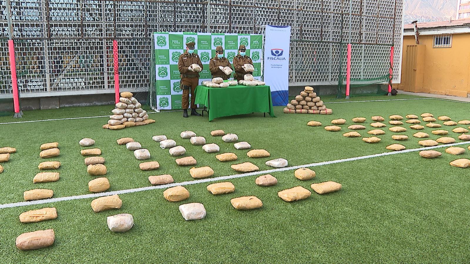 Carabineros incautó 200 kilos de marihuana