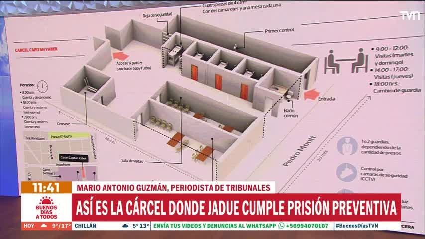 Así es la cárcel donde Daniel Jadue cumple prisión preventiva