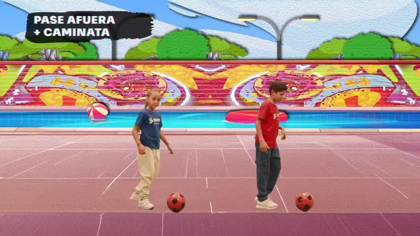 Baila Fútbol Kids en NTV: Caminata lateral + DJ, rotonda en movimiento con brazos, paso Brasil,  