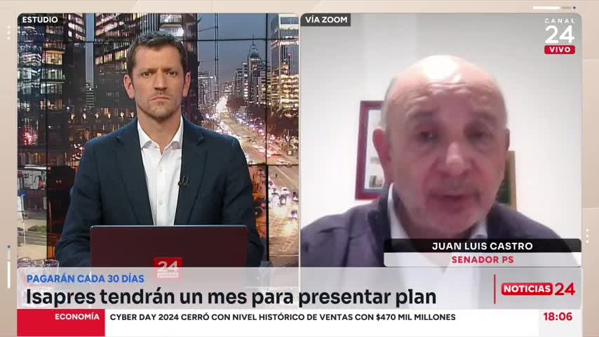 Senador Castro y pago de deudas de isapres: “Toda forma de devolución será prerrogativa del afiliado cuando le propongan el plan”