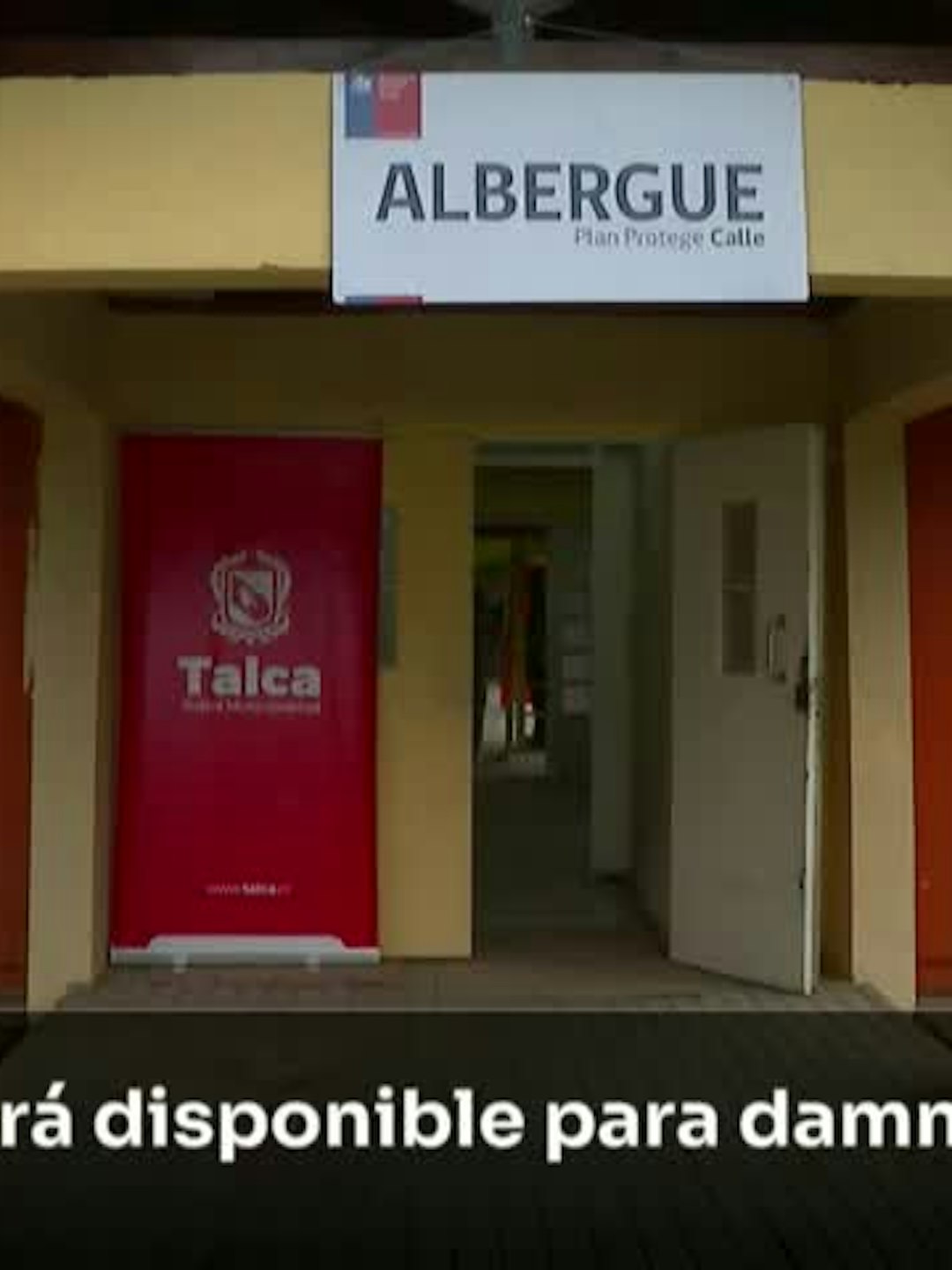 Albergue con capacidad para 80 usuarios en Talca