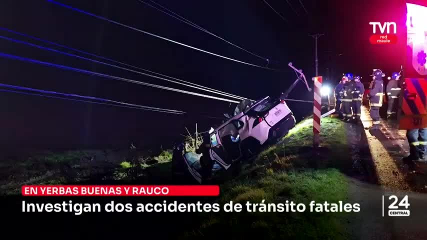Investigan dos accidentes de tránsito fatales