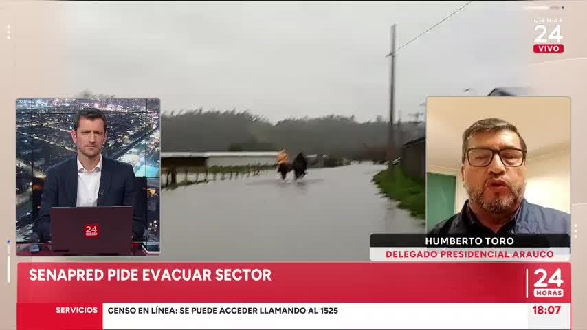 Delegado Toro y lluvias en Biobío: “La situación es bastante compleja en Arauco”