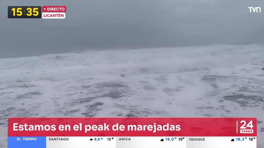 El viento y las marejadas anormales han marcado la jornada. Mónica Mejías desde Iloca
