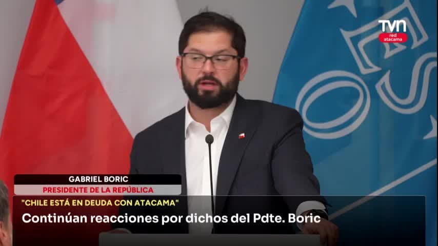Siguen las reacciones a declaraciones del Presidente Boric