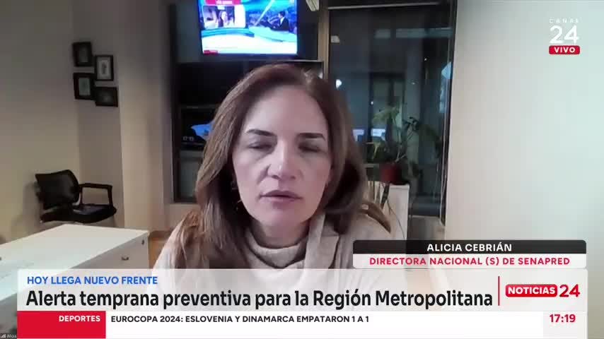 Directora nacional (s) de Senapred y pronóstico de lluvia para la RM: “Hay especial preocupación por las comunas más rurales”