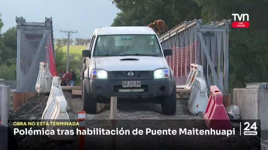 Polémica tras habilitación de puente Maitenhuapi