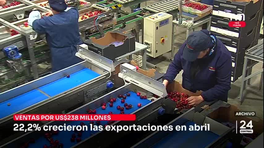 22,2% crecieron las exportaciones en abril