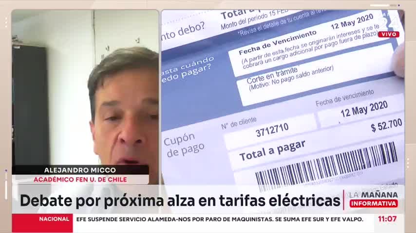 Exsubsecretario Micco y alza de la luz: El Gobierno hace lo correcto, con un costo político