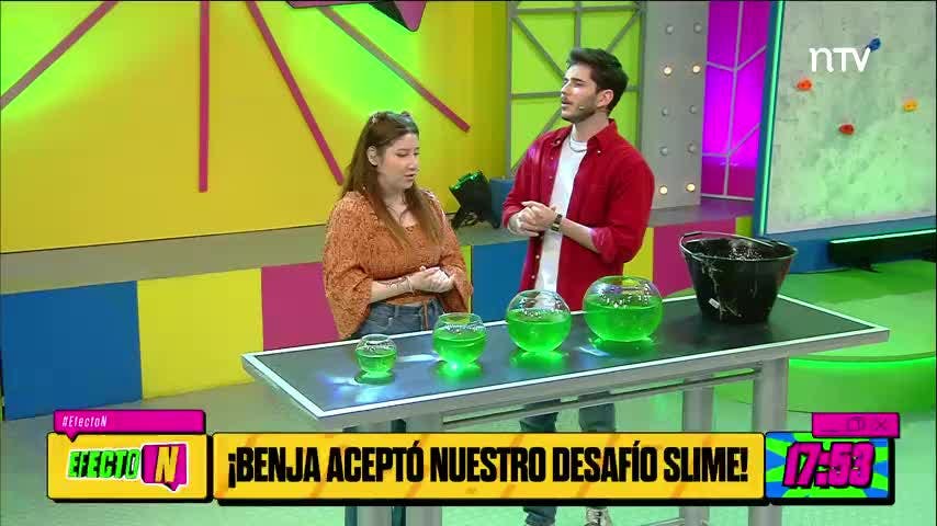 Benja Berum aceptó el Desafío Slime