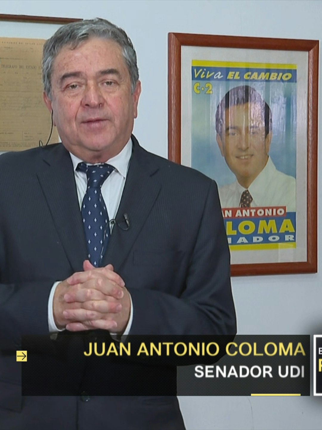 Entrevista al senador Juan Antonio Coloma