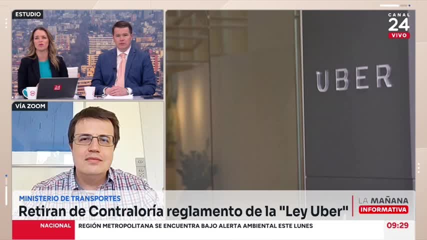 Experto por retiro de reglamento de “Ley Uber” desde Contraloría : “Esto es algo que ocurre a menudo”