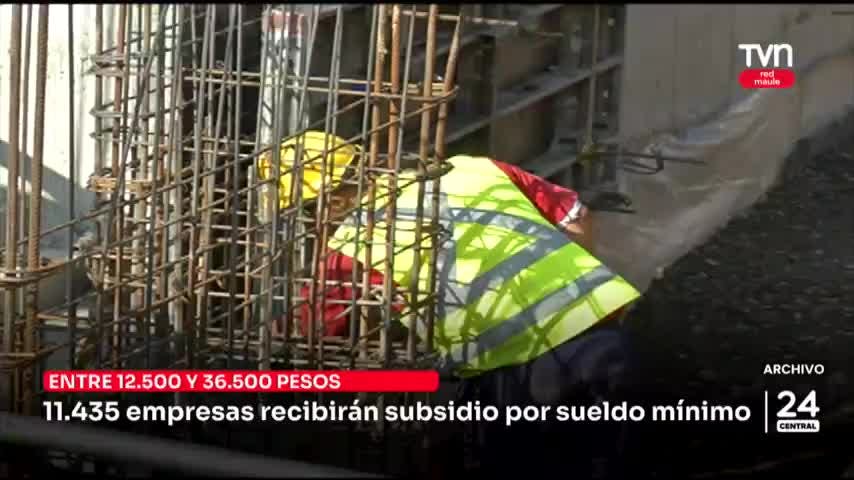 11.435 empresas recibirán subsidio por sueldo mínimo