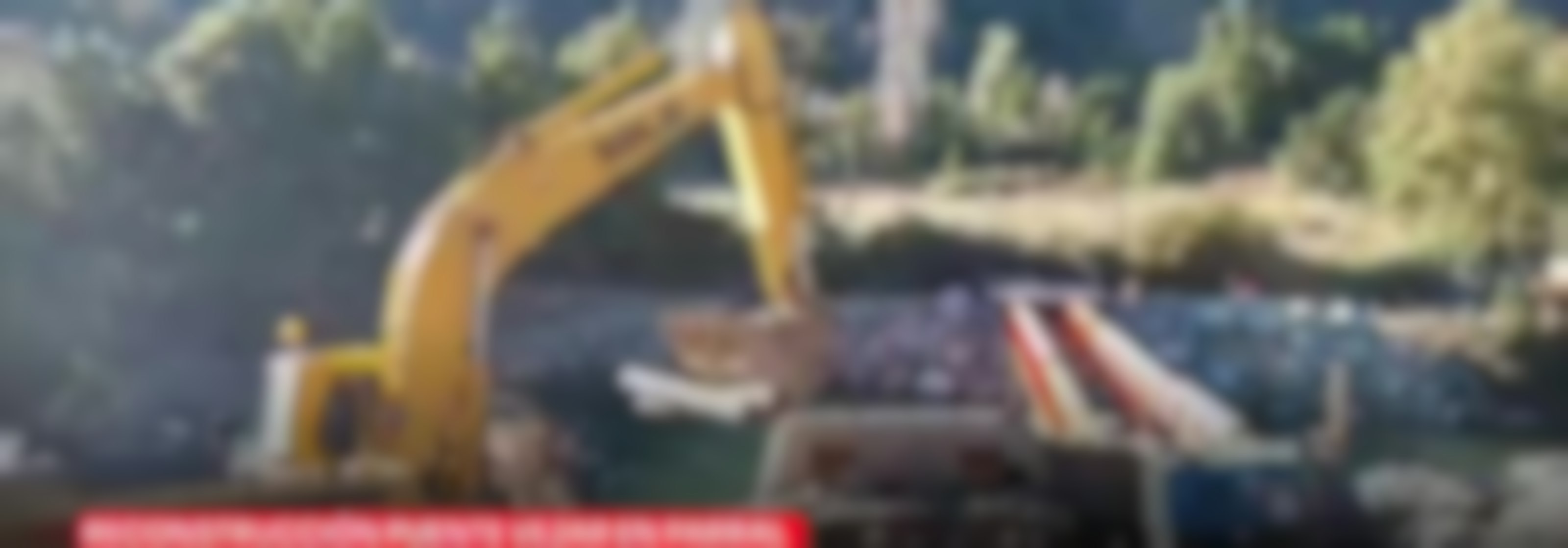 Reconstrucción de puente vejar en Parral en estado de avance