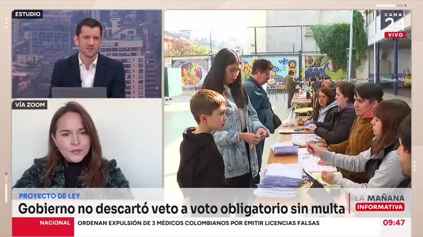 Diputada Pérez valoró el veto que presentaría el Gobierno por voto obligatorio sin multa