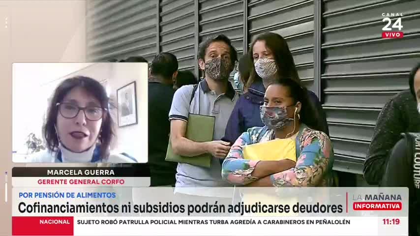 Gerenta de Corfo explicó que por qué los deudores de pensiones de alimentos no podrán adjudicarse financiamiento  