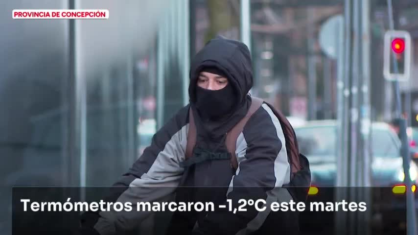 Termómetros marcaron -1,2 °C este martes