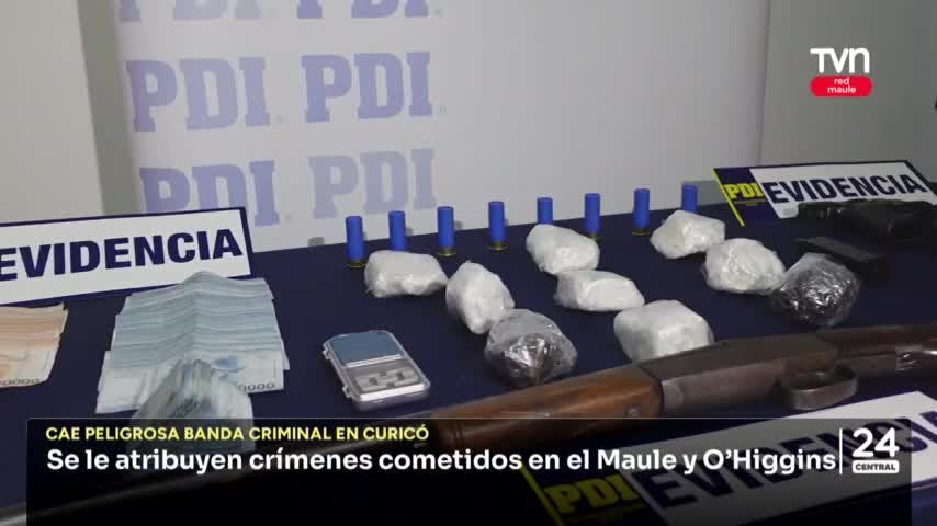 Capturan a banda criminal que operaba en O'Higgins y el Maule
