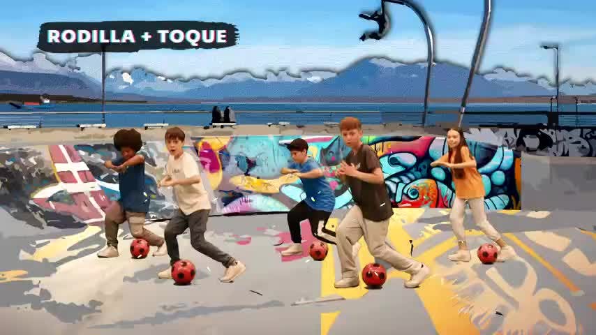 Baila Fútbol Kids en NTV: Salto de Partida, Paso Campana, Retroceso Avance y Rodilla + Toque