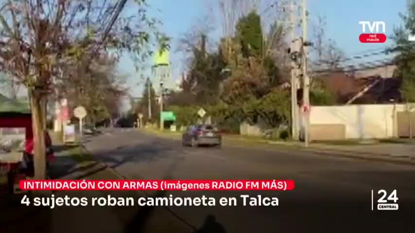 4 sujetos roban camioneta en Talca