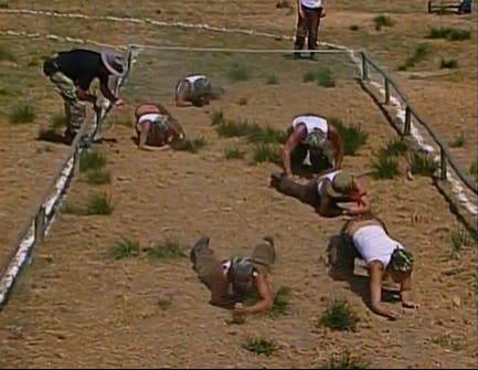 Entrenamiento: cancha de obstáculos 