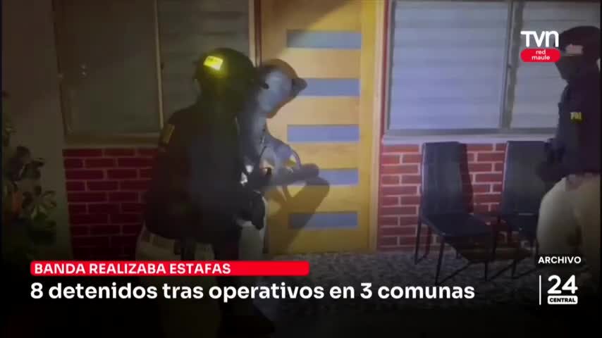 8 detenidos tras operativos en 3 comunas