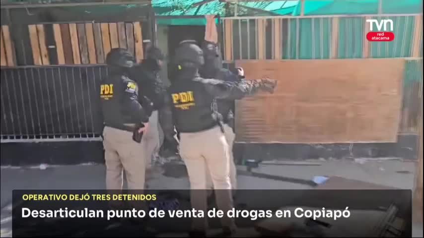 Desarticulan punto de venta de drogas en Copiapó