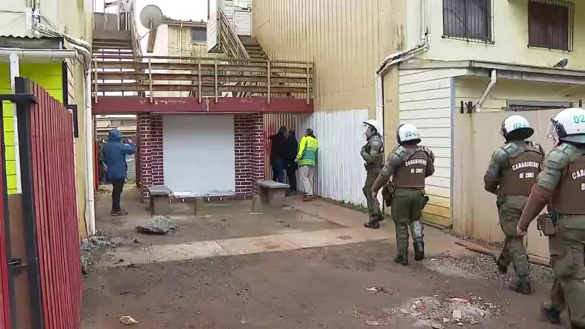 Mausoleo narco fue derrumbado en Talcahuano