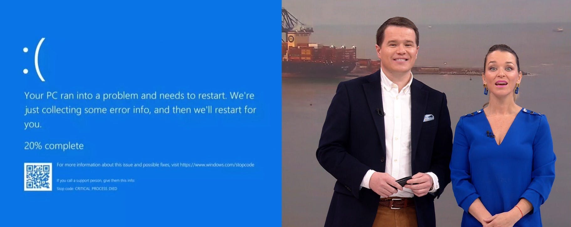 Falla de Microsoft sorprende a Davor y Carla durante el "Buenos Días a Todos"