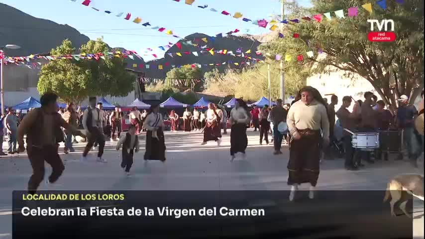Los Loros celebró a la Virgen del Carmen