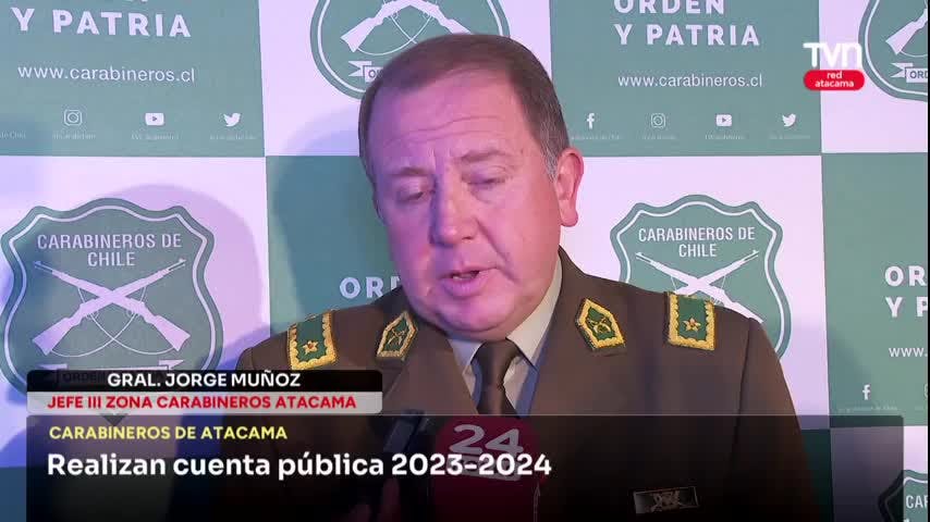 Carabineros de Atacama realizan Cuenta Pública