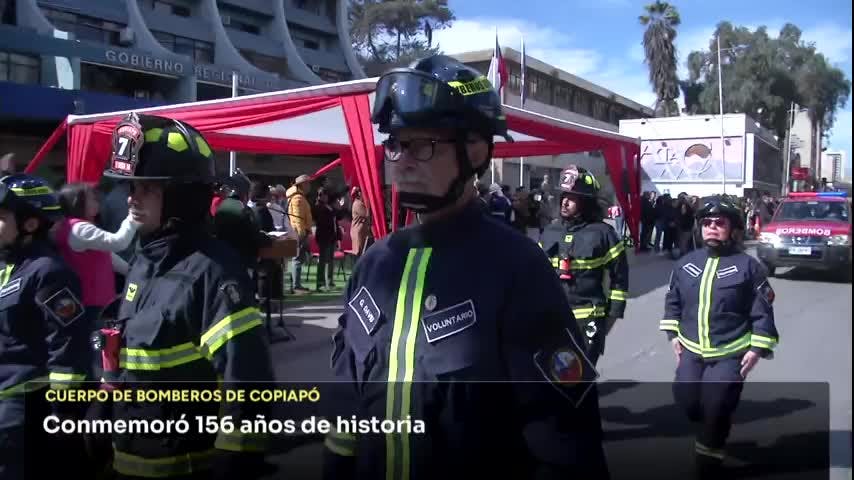 Bomberos de Copiapó conmemoraron su aniversario
