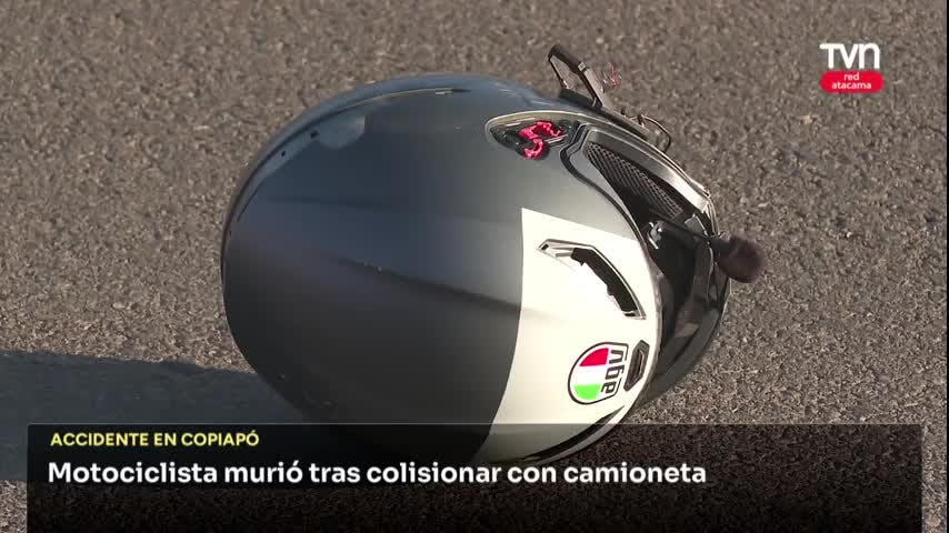 Motociclista murió tras colisionar con camioneta