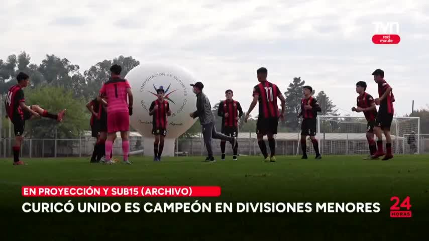 Curicó Unido es campeón en divisiones menores