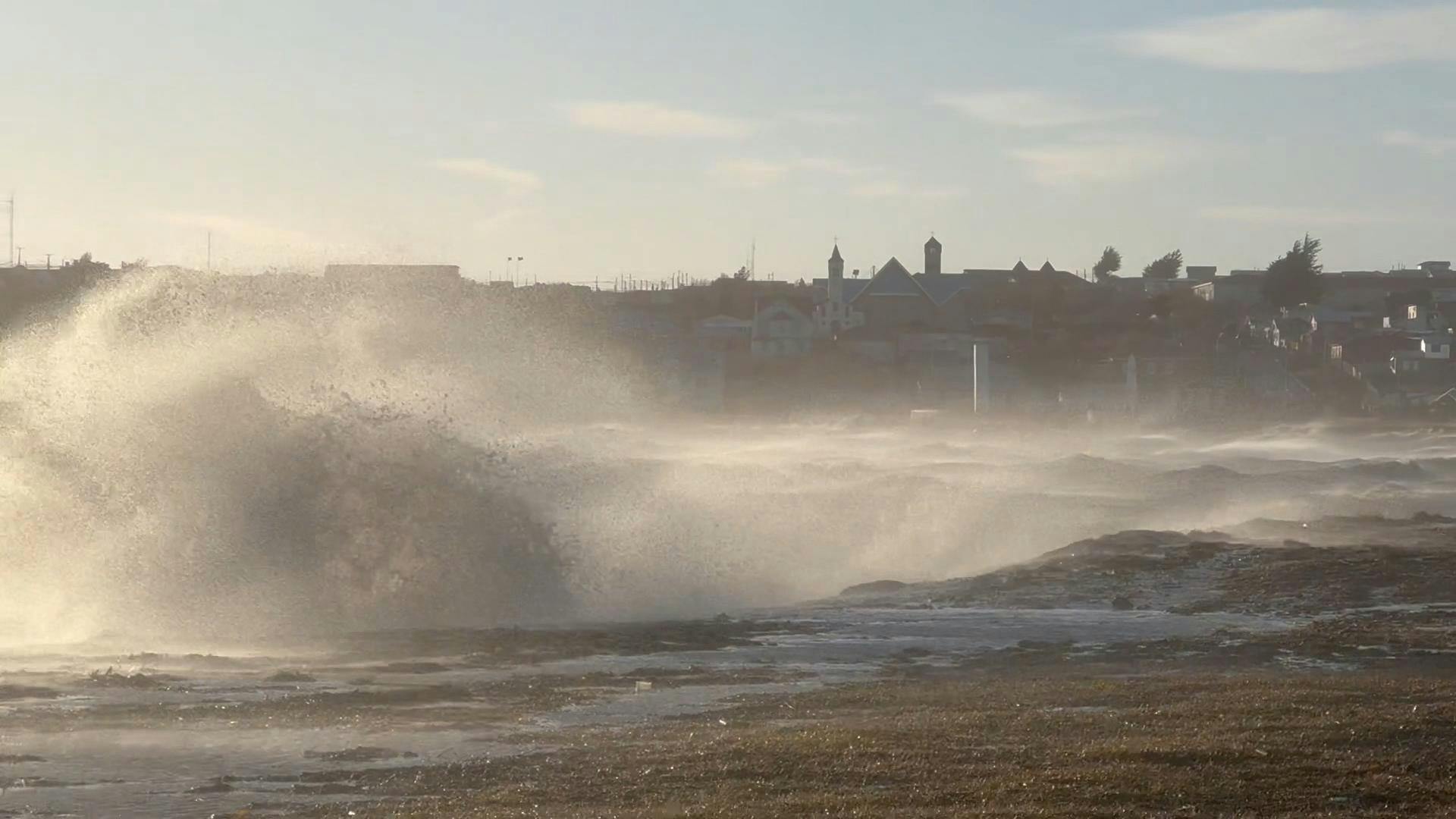 Viento causó estragos en Porvenir