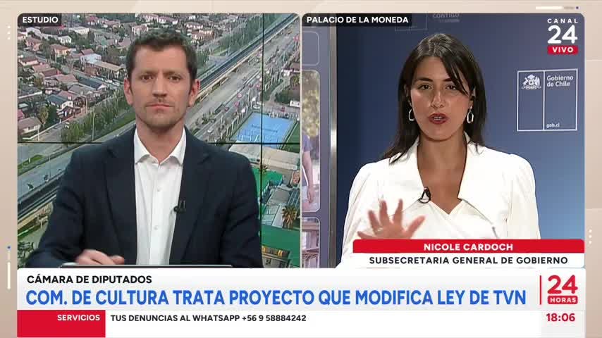 Subsecretaria Cardoch por proyecto que modifica ley de TVN