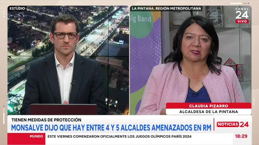 Alcaldesa Pizarro: "Recibí balas en mi oficina y han intentado acuchillarme"