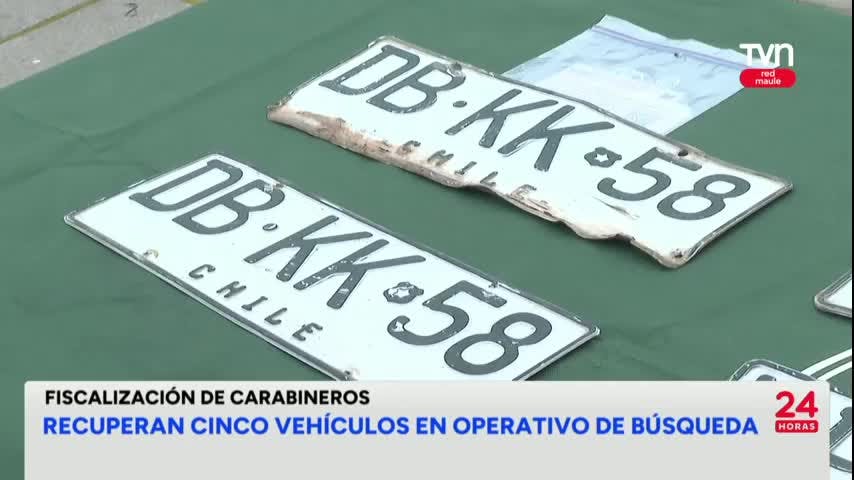 Recuperan cinco vehículos en operativo de búsqueda